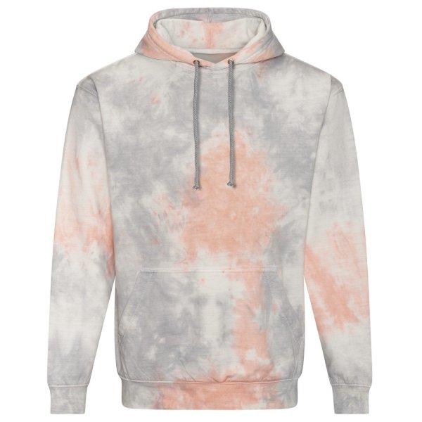 Just Hoods Batikolt pulóver - Szürke / rózsaszín / márvány | XL