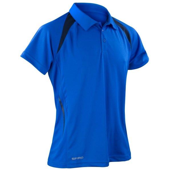 SPIRO Férfi galléros sportpóló Team Spirit - Királykék / sötétkék | 4XL