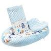 Luxus babafszek prnval s paplannal New Baby Minkybl kk