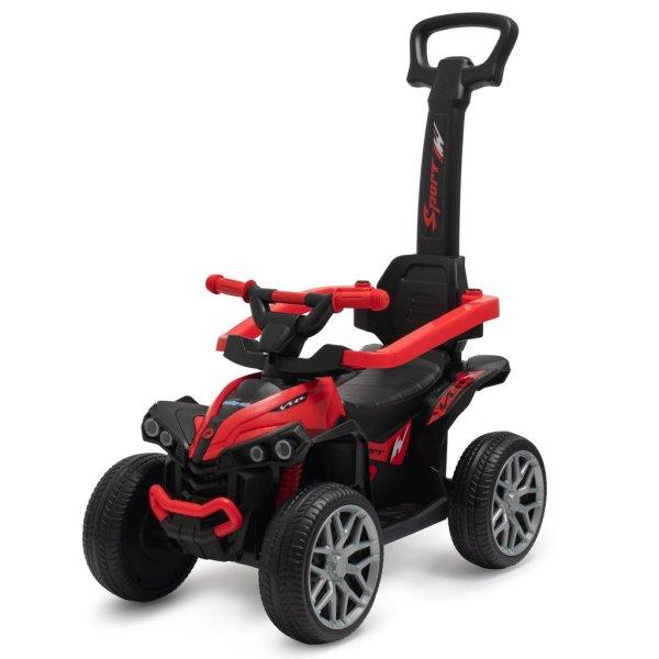 Bébitaxi tolókarral Baby Mix Mega Prime EVA piros