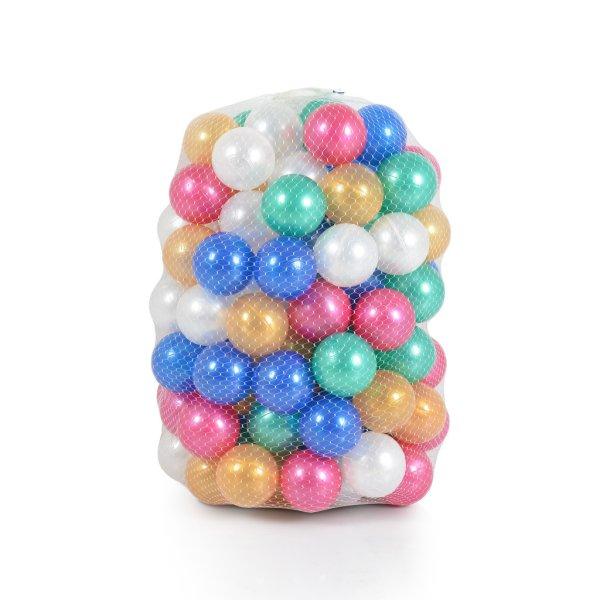 Pilsan Labda 6cm-es 100db-os szett csillogós - Glitteres