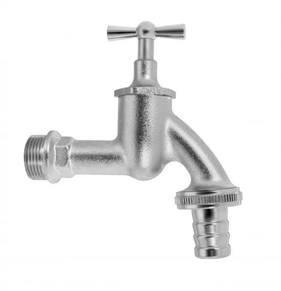 Kerti csap 1/2", LUX króm-matt