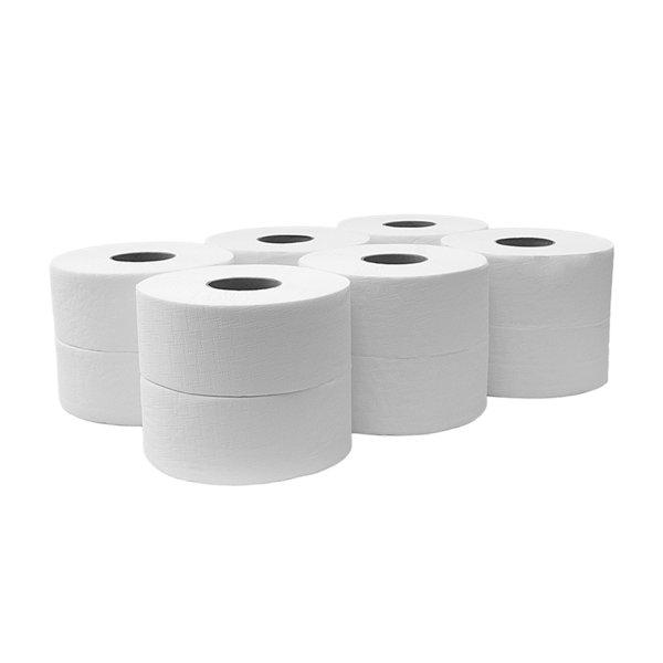Toalettpapír 2 rétegű közületi átmérő: 19 cm 100 % cellulóz 105 m 12
tekercs/karton Bluering® hófehér_219C105