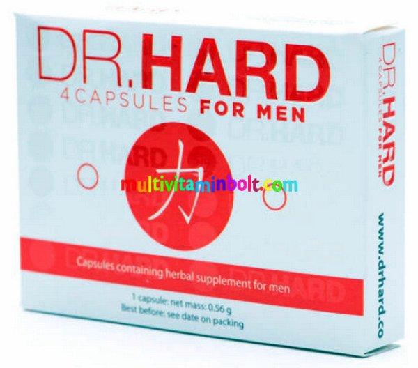 Dr. Hard 4 db kapszula, étrend-kiegészítő Férfiaknak