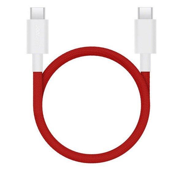 ONEPLUS SUPERVOOC adatkábel (Type-C - Type-C, 100W, gyorstöltő, 120cm) PIROS