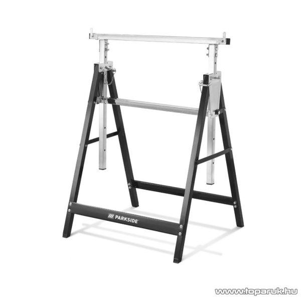 ParkSide állítható magasságú fém munkaállvány (asztalosbak, ácsbak,
vasbak), 648 mm alátámasztó bak (80 - 130 cm között állítható), max. 200
kg