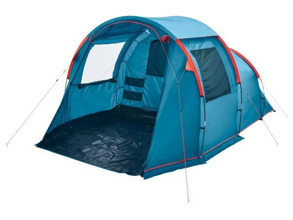 Rocktrail / Crivit Sports 4 személyes (négyszemélyes) családi sátor,
fesztiválsátor, kempingsátor 1 hálófülkével, nappalival, rovarhálóval
455 x 260 x 190 cm