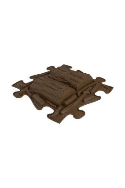 Muffik Kemény Fatörzs Puzzle Barna