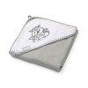 BabyOno frdleped kapucnis bambusz 100x100cm szrke rka 3