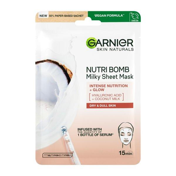 Garnier Textil arcmaszk kókusztejjel száraz bőrre Skin Naturals (Milky Tissue
Mask) 28 g