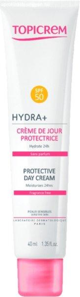 Topicrem Hidratáló nappali krém érzékeny bőrre SPF 50 HYDRA+ (Protective
Day Cream) 40 ml