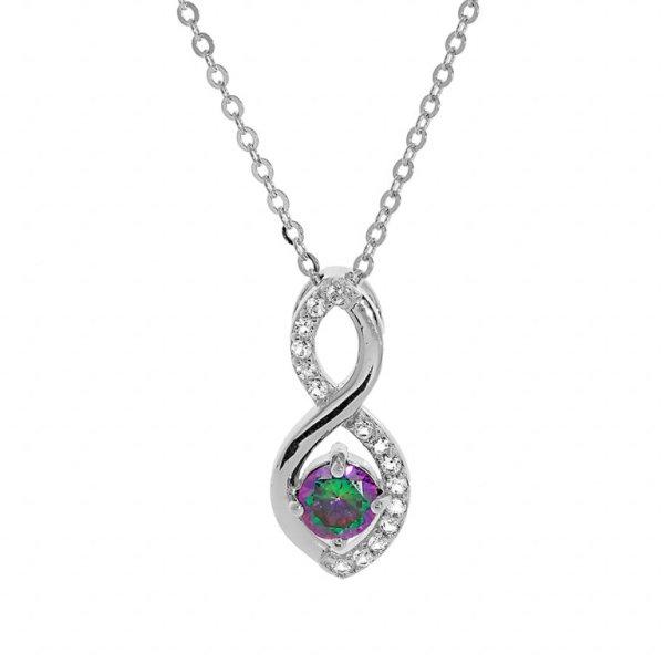 Brilio Silver Bájos ezüst nyaklánc topázzal Mystic Stone SP08340 (lánc,
medál)