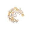 JwL Luxury Pearls Csillog aranyozott bross 2 az 1-ben igazi