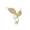 JwL Luxury Pearls Fnyes gyngy bross kristlyokkal 2 az 1-b