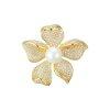 Troli Elegns aranyozott bross mgyngykkel s kristlyokka