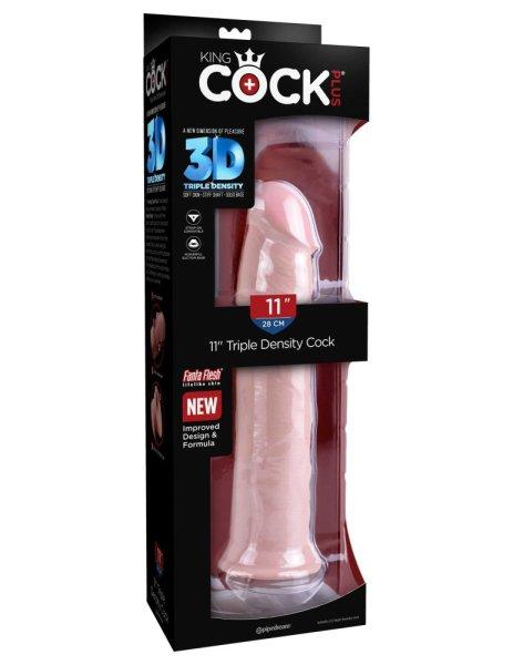  6.5" Thrusting Cock with Balls - Triple Threat Light 