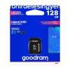 Goodram microSDHC 128GB Class 10 memriakrtya SD adapterrel