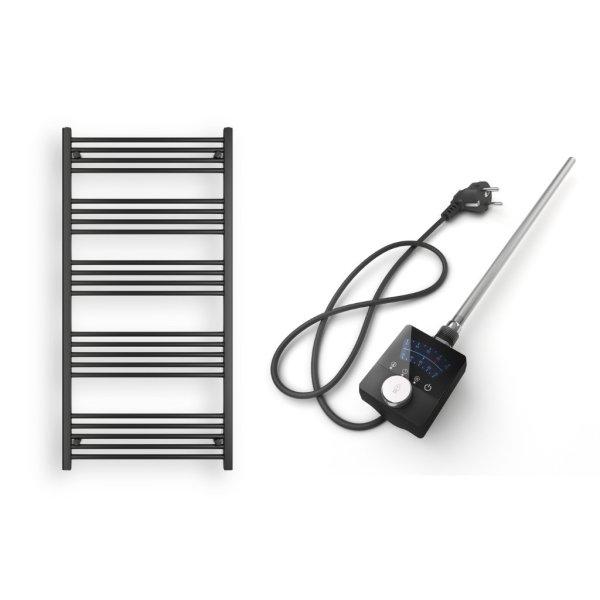 Törölközőszárító radiátor elektromos fűtőpatronnal 75 x 150 cm - Nero
Italia AF13-600W (fekete)