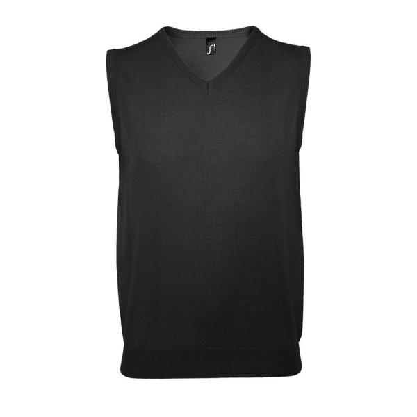 SOL'S Férfi kötött mellény - Fekete | 2XL