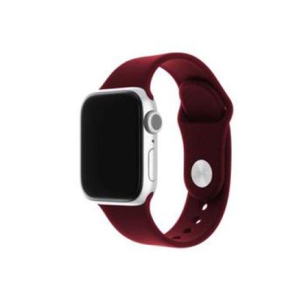 FIXED Silicone Strap - Apple Watch 42/44/45/49mm, vínovo piros