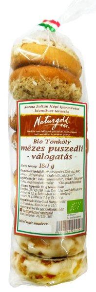 Naturgold bio tönköly mézes puszedli válogatás 180 g