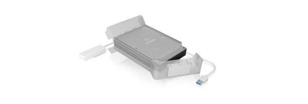 Raidsonic IcyBox IB-AC705-6G USB 3.0 enclosure for a 3.5"/2.5" SATA
III drive White