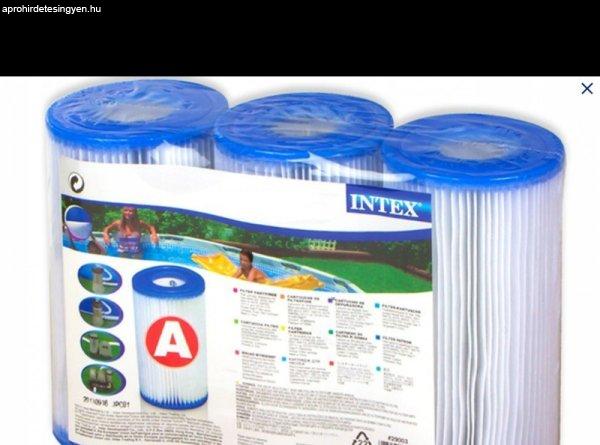 INTEX A tipusú szűrő patron, hármas csomag