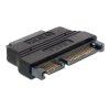 DeLock Adapter SATA 22pin male - Slim SATA female 13pin Blac