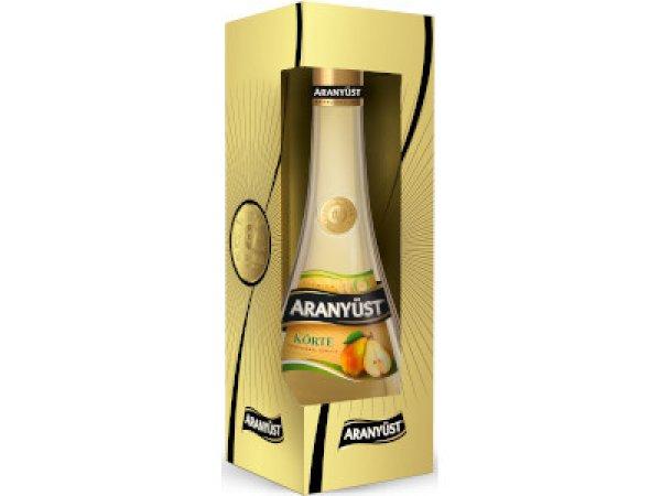 Aranyüst szeszes ital 0,5L Körte díszdoboz DRS