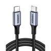 UGREEN USB-C to USB-C Alu Case with Braid Cable 1m Black