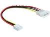 DeLock Cable Power 4 pin male > 4 pin floppy female 24cm