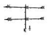 EQuip 17"-32" Articulating 6 Monitor Desk Mount Br