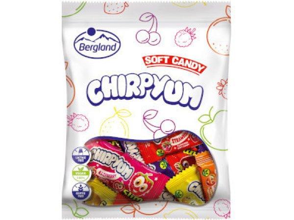 Bergland ChirpYum 80g Gyümölcs és kóla ízű puhakaramella