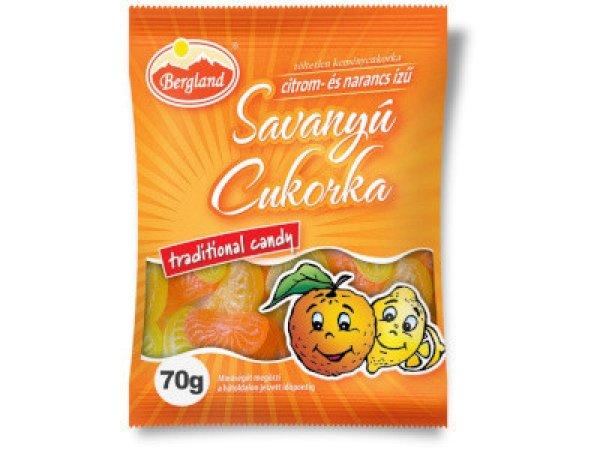 Bergland Savanyú cukor 70g Citrom-Narancs