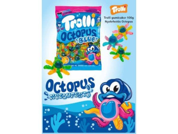 Trolli gumicukor 100g Nyelvfestős Octopus