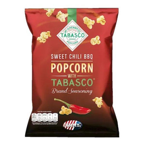 Jimmys Sweet Chili BBQ Popcorn with Tabasco édes chilis popcorn 24g