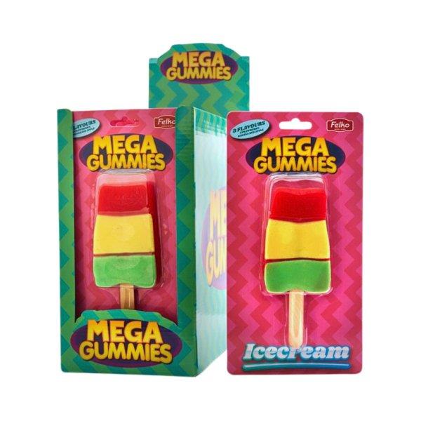 Mega Gummies Ice Cream XL óriás fagyi gumicukor 120g
