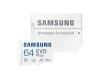 Samsung 64GB microSDXC EVO Plus Class10 U3 A2 V30 + adapterr