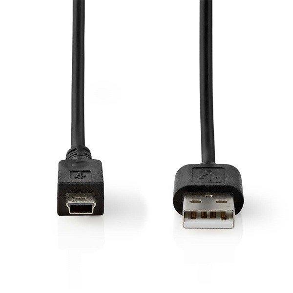 Nedis CCCGL60301BK20 USB mini 5p (mini USB)kábel, USB 2.0 USB-A dugó USB mini
5p dugó, 480 Mbps. 2m