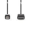 Nedis CCGL37400BK20 mini Displayport1.2 kbel, Display port 