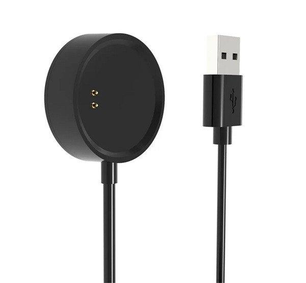 Töltőkábel USB (mágneses, 100cm) FEKETE Realme Watch