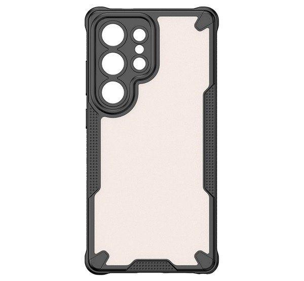 Defender szilikon telefonvédő (ütésállóság, légpárnás sarok, akril
hátlap, kameravédő) FEKETE Samsung Galaxy S25 Ultra (SM-S938)