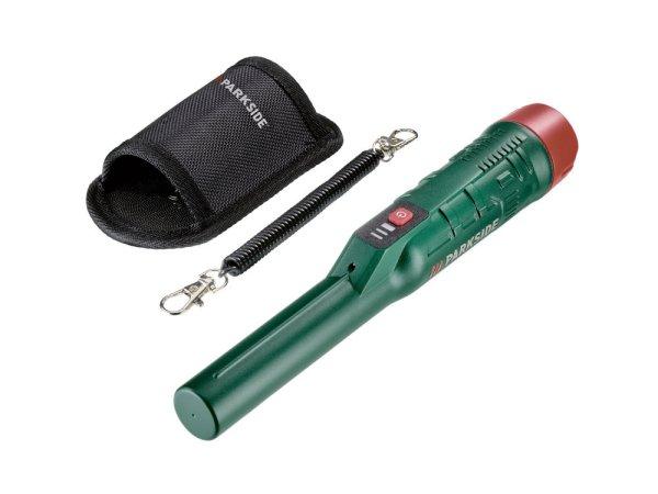 ParkSide PTMD A1 hordozható fémdetektor, 20 - 60 mm 360° kézi fémkereső,
övtáskával és nyakpánttal