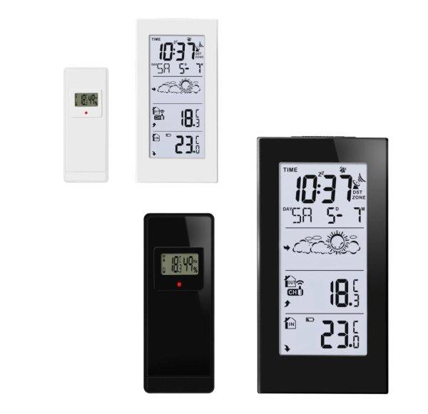 Auriol 4-LD-7045 (IAN 502932) DCF rádióvezérelt vezeték nélküli álló
időjárás állomás 120 x 57 mm LCD kijelzővel, 100m hatótávú kültéri
jeladóval