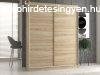 IGA 120 tolajts gardrbszekrny, 160x200x61 cm, sonoma