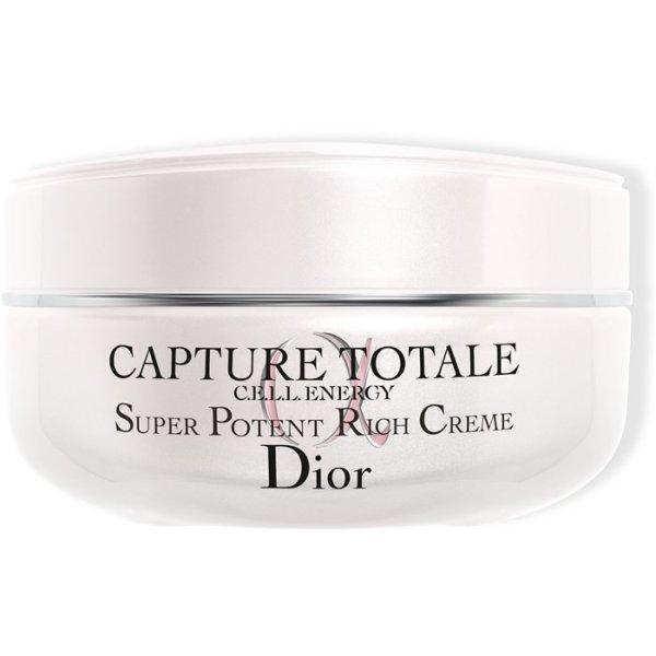 Dior Tápláló bőrápoló krém öregedésgátló hatással Capture Totale
(Super Potent Rich Cream) 50 ml