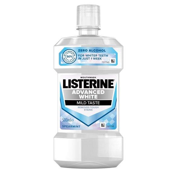 Listerine Fehérítő hatású szájvíz Advanced White Mild Taste 500 ml
