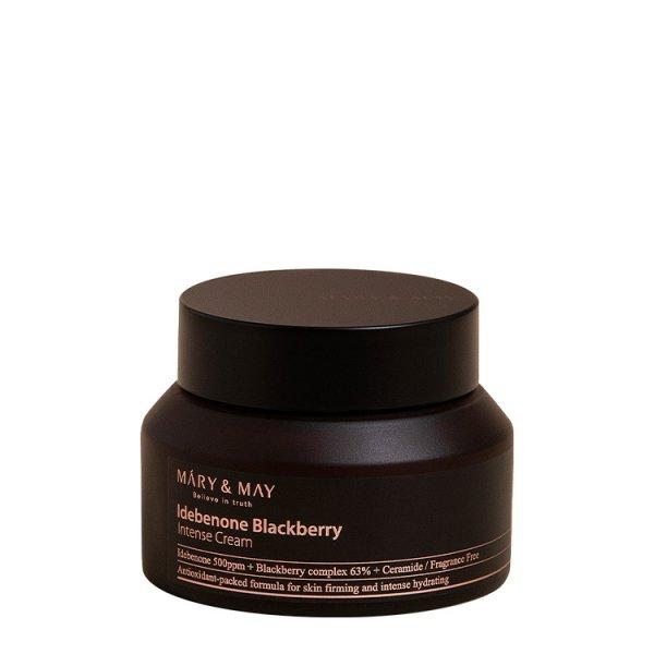 MARY & MAY Antioxidáns hatású bőrkrém Idebenone Blackberry (Intensive
Cream) 70 g