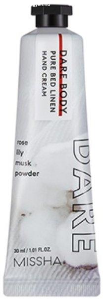 Missha Hidratáló kézkrém Dare Body Pure Bed Linen (Hand Cream) 30 ml