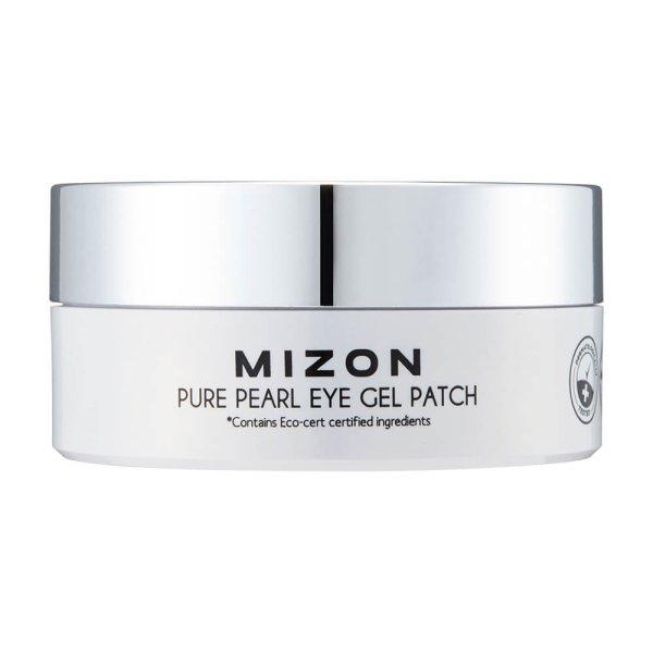 Mizon Prémium szemkörnyékápoló hidrogél maszk fehér gyönggyel és
gyémánttal a ráncok ellen Black Pearl Pure 60 db x 1,4 g